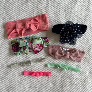 Baby Girl Newborn Headband Lot